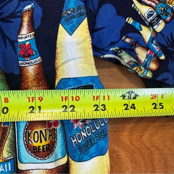 Vintage KY's Hawaiian Beer Shirt Mens XL Beach Floral Golf Bradley Open USA Made - Picture 13 of 15